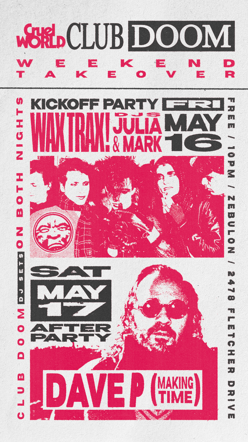 Cruel World afterparty flyer