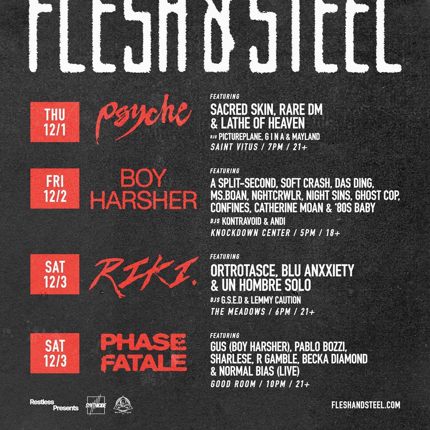 Flesh & Steel Fest poster