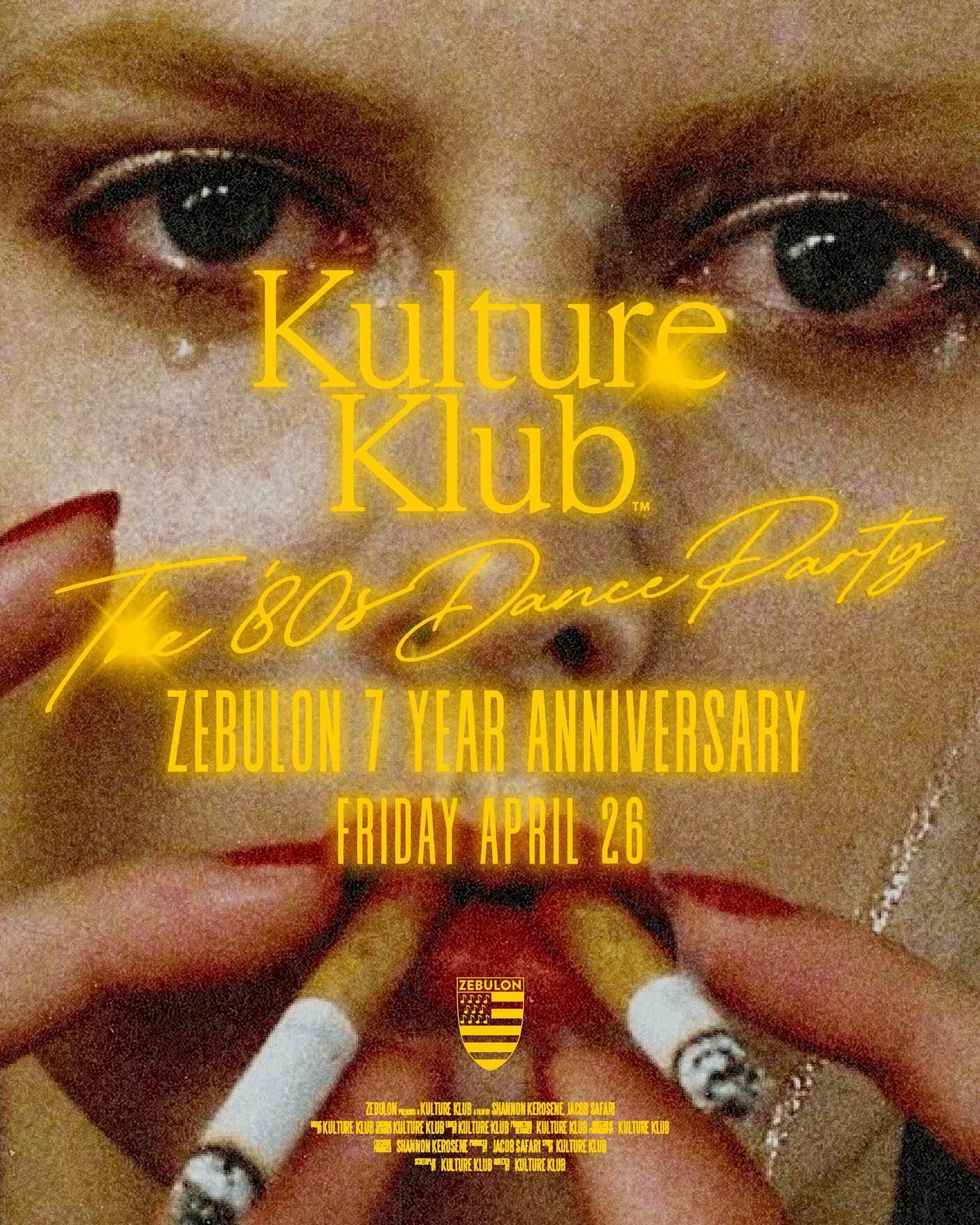 Kulture Klub DJ night flyer